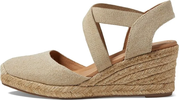 Easy Spirit Meza 7 Women's Wedge Shoes Gold : 7.5 M (B), Suede/Textile - Image 5
