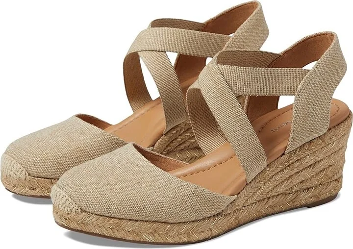 Easy Spirit Meza 7 Women's Wedge Shoes Gold : 7.5 M (B), Suede/Textile