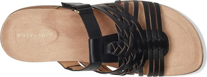 Easy Spirit Mindi Women's Sandals Black Leather : 8.5 M (B) - Image 2