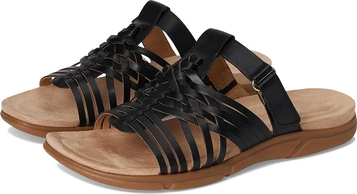 Easy Spirit Mindi Women's Sandals Black Leather : 8.5 M (B)