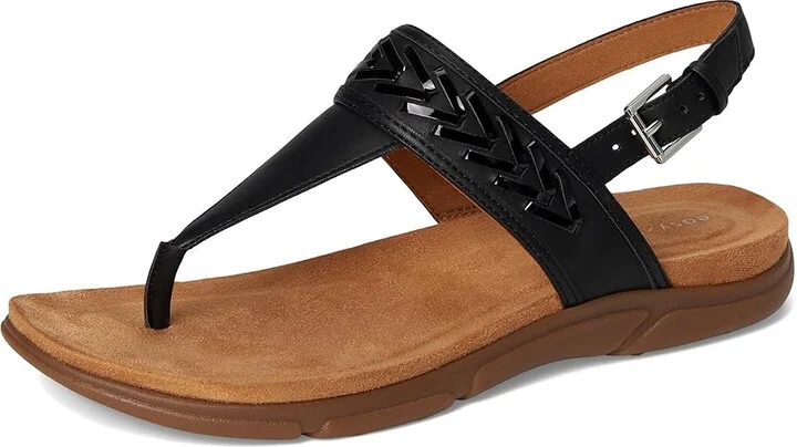 Easy Spirit Monte Women's Sandals Black Smooth/Black Patent : 9.5 M (B), Synthetic - Image 5