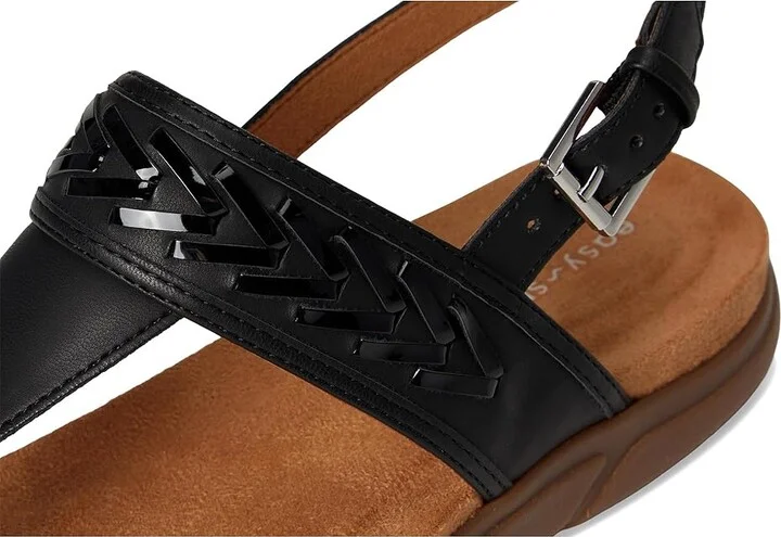 Easy Spirit Monte Women's Sandals Black Smooth/Black Patent : 9.5 M (B), Synthetic - Image 7