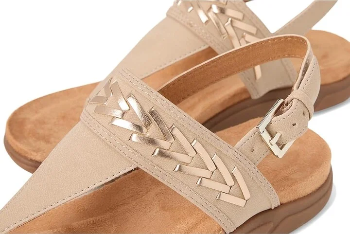 Easy Spirit Monte Women's Sandals Light Natural/Gold : 8 M (B), Rubber - Image 7