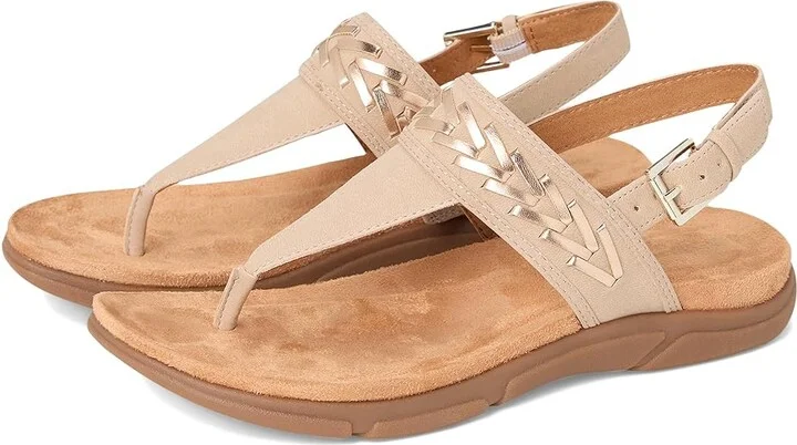 Easy Spirit Monte Women's Sandals Light Natural/Gold : 8 M (B), Rubber
