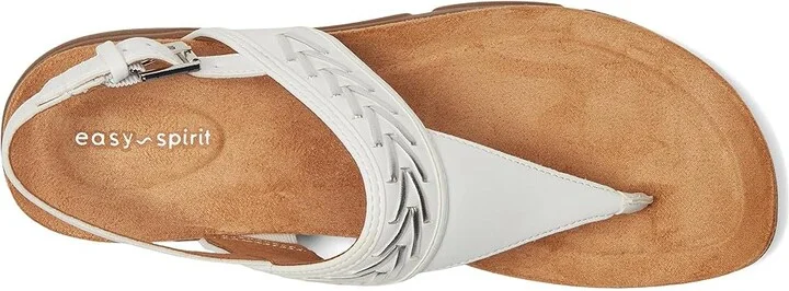 Easy Spirit Monte Women's Sandals White/Silver : 7 W (D), Synthetic - Image 2