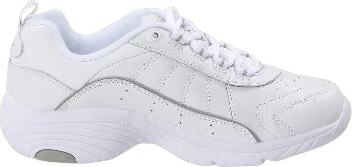 Easy Spirit Punter Women's Walking Shoes White/Light Grey Leather : 6 M (B) - Image 7