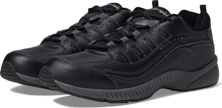 Easy Spirit Romy Women's Walking Shoes Black Leather : 5 M (B)