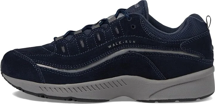Easy Spirit Romy Women's Walking Shoes Navy Suede 1 : 5 M (B), Leather - Image 7