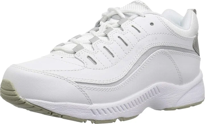 Easy Spirit Romy Women's Walking Shoes White/Light Grey Leather : 6 M (B) - Image 2