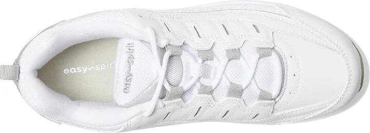Easy Spirit Romy Women's Walking Shoes White/Light Grey Leather : 6 M (B) - Image 3