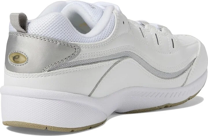 Easy Spirit Romy Women's Walking Shoes White/Light Grey Leather : 6 M (B) - Image 5
