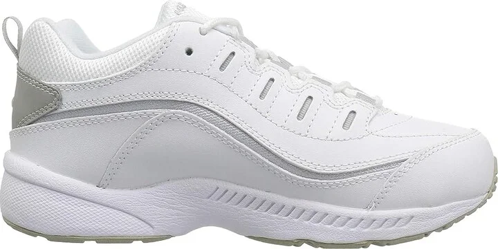 Easy Spirit Romy Women's Walking Shoes White/Light Grey Leather : 6 M (B) - Image 8