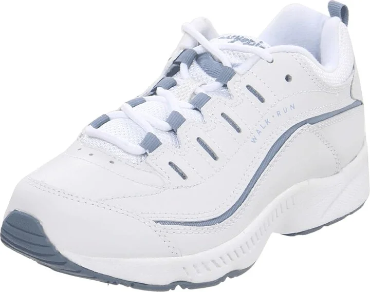 Easy Spirit Romy Women's Walking Shoes White/Medium Blue Leather : 6.5 M (B) - Image 2
