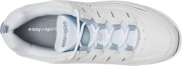 Easy Spirit Romy Women's Walking Shoes White/Medium Blue Leather : 6.5 M (B) - Image 3