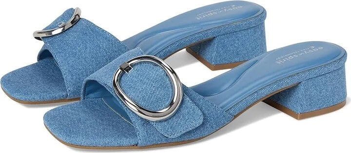 Easy Spirit Roxana Women's Wedge Shoes Blue Denim : 8.5 M (B)