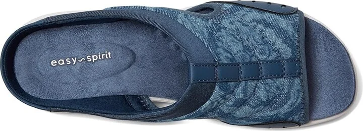 Easy Spirit Traciee Women's Sandals Dark Blue Floral Denim : 7.5 N (A) - Image 2