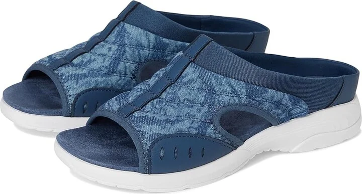 Dark Blue Floral Denim