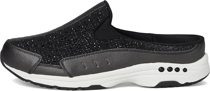 Easy Spirit Travelsparkle Women's Shoes Black/Silver : 7.5 W (D), Leather - Image 6