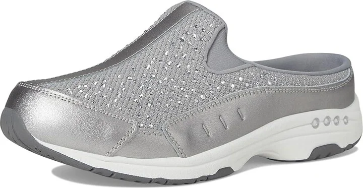 Easy Spirit Travelsparkle Women's Shoes Grey/Silver : 10 W (D), Leather - Image 5