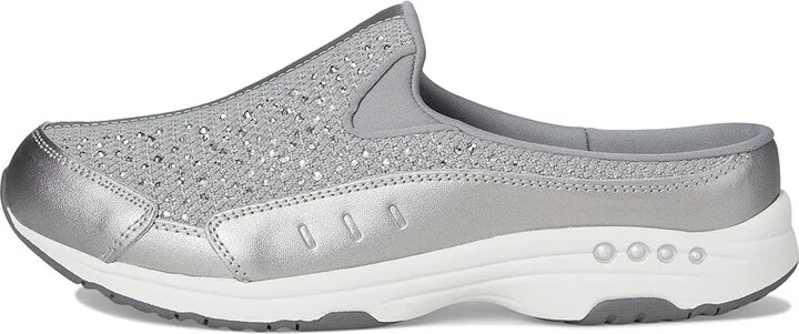 Easy Spirit Travelsparkle Women's Shoes Grey/Silver : 10 W (D), Leather - Image 6