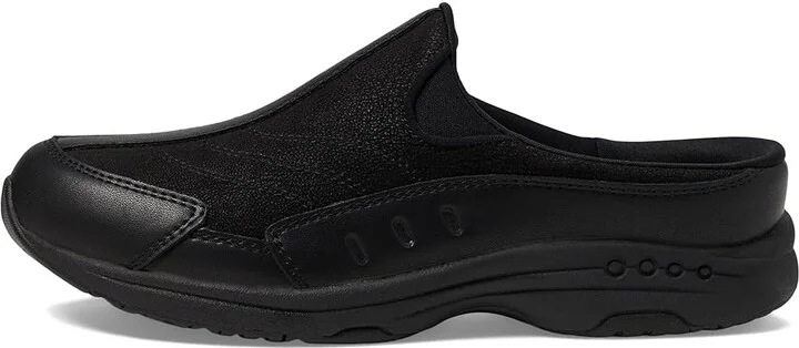 Easy Spirit Traveltime 234 Women's Shoes Black/Black Leather : 5 M (B), Leather/Textile - Image 7