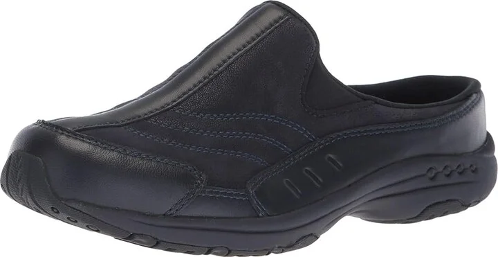 Easy Spirit Traveltime 234 Women's Shoes Navy/Navy Leather : 6 WW (EE), Leather/Textile - Image 2
