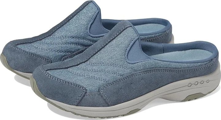 Easy Spirit Traveltime 303 Women's Shoes Flint Stone/Blue : 5 M (B), Leather/Textile