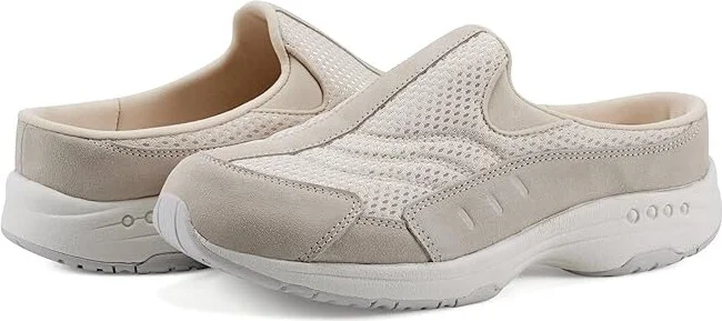 Easy Spirit Traveltime 90 Women's Shoes Light Natural Mesh : 9 M (B), Rubber