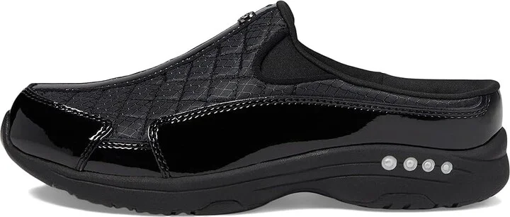 Easy Spirit Traveltime Women's Clog Shoes Black Patent Leather/Silver : 5 M (B) - Image 7