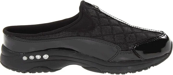 Easy Spirit Traveltime Women's Clog Shoes Black Patent Leather/Silver : 5 M (B) - Image 8