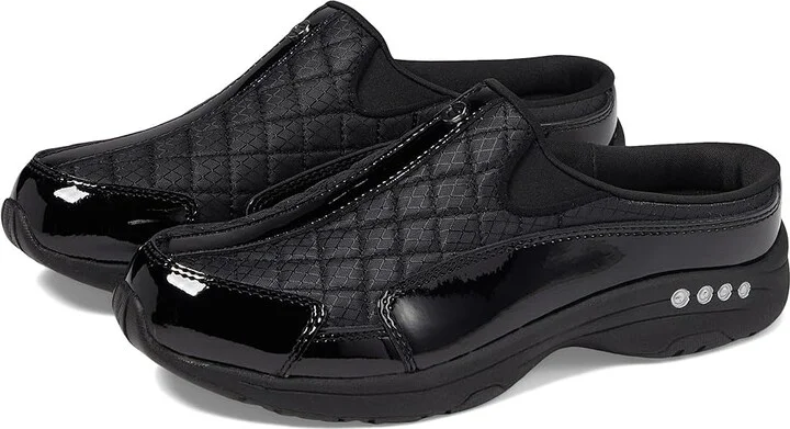 Black Patent Leather,silver