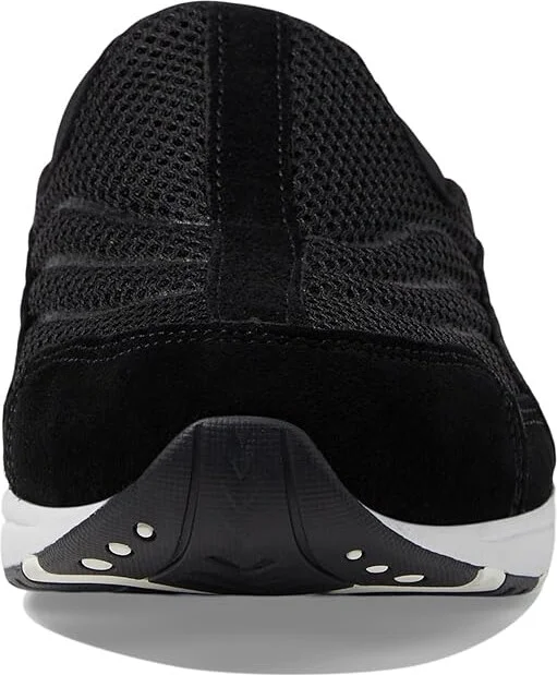 Easy Spirit Traveltime Women's Clog Shoes Black Suede/White : 6 M (B) - Image 3