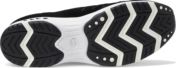Easy Spirit Traveltime Women's Clog Shoes Black Suede/White : 6 M (B) - Image 4