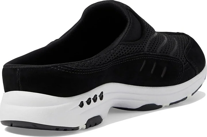 Easy Spirit Traveltime Women's Clog Shoes Black Suede/White : 6 M (B) - Image 5