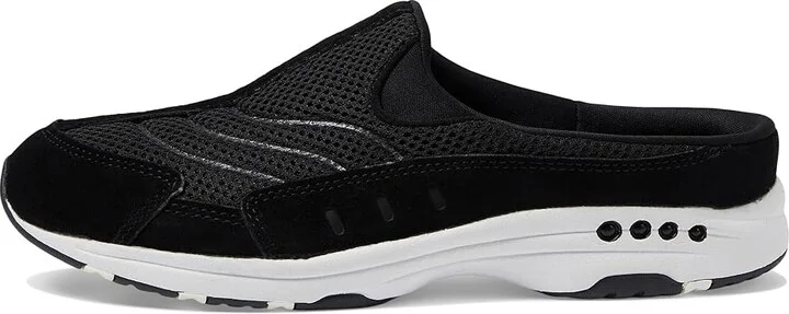 Easy Spirit Traveltime Women's Clog Shoes Black Suede/White : 6 M (B) - Image 7