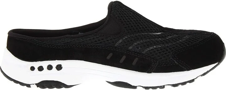 Easy Spirit Traveltime Women's Clog Shoes Black Suede/White : 6 M (B) - Image 8