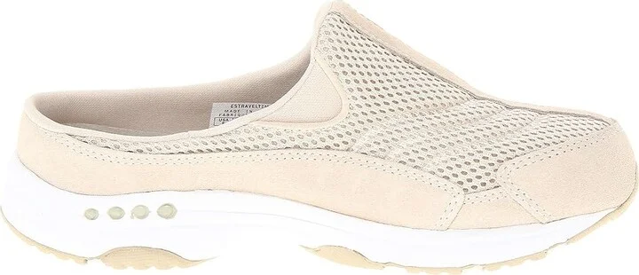 Easy Spirit Traveltime Women's Clog Shoes Light Natural Suede/White : 6 M (B) - Image 8