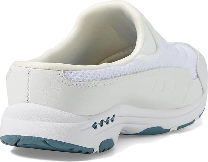 Easy Spirit Traveltime Women's Clog Shoes White Leather/Light Blue : 6 M (B) - Image 5