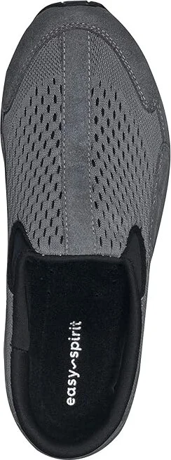 Easy Spirit Traveltime675 Women's Clog Shoes Dark Grey Suede : 5.5 M (B), Leather/Rubber/Suede - Image 2