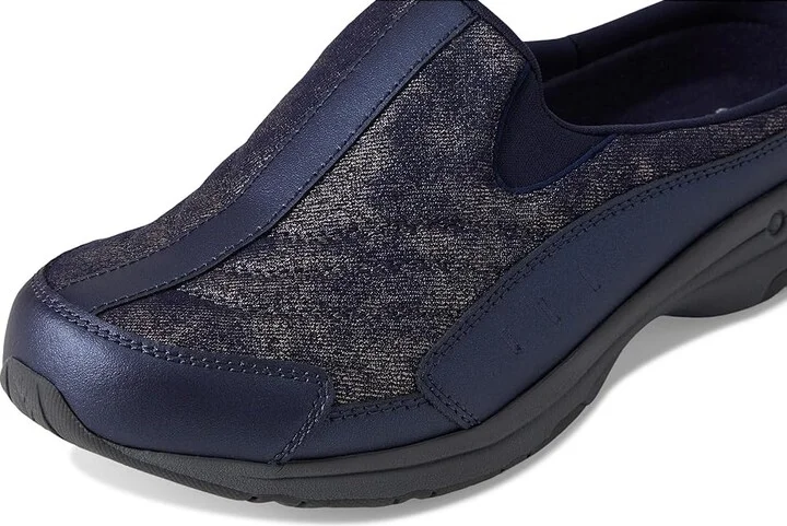 Easy Spirit Traveltime772 Women's Clog Shoes Dark Blue/Gold : 9.5 W (D), Leather - Image 7