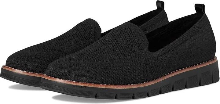 Easy Spirit Valina Women's Flat Shoes Black 1 : 6.5 M (B), Polyester