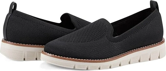 Easy Spirit Valina Women's Flat Shoes Black : 9 M (B), Polyester
