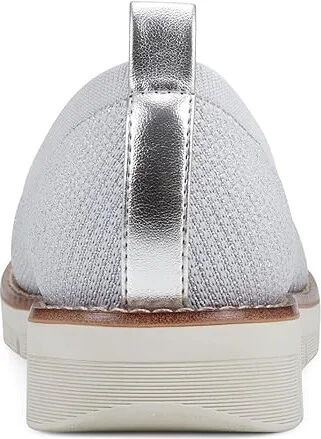 Easy Spirit Valina Women's Flat Shoes Light Grey/Silver : 9 W (D), Polyester - Image 4