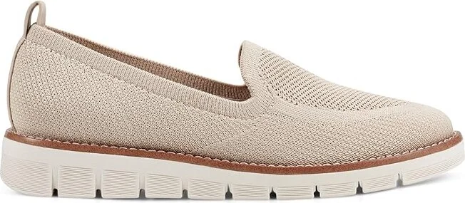 Easy Spirit Valina Women's Flat Shoes Light Natural : 9 W (D), Polyester - Image 5
