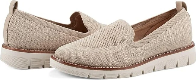 Easy Spirit Valina Women's Flat Shoes Light Natural : 9 W (D), Polyester