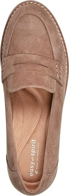 Easy Spirit Velia Women's Flat Shoes Taupe Suede : 6 M (B), Leather/Suede - Image 2