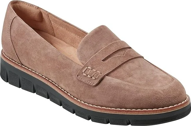 Easy Spirit Velia Women's Flat Shoes Taupe Suede : 6 M (B), Leather/Suede - Image 5