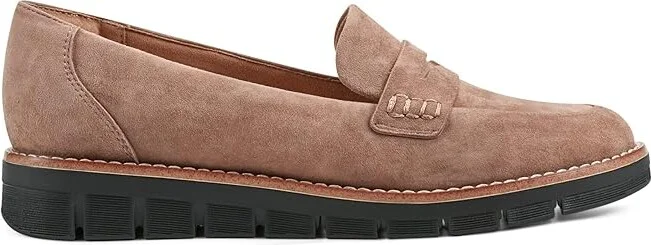 Easy Spirit Velia Women's Flat Shoes Taupe Suede : 6 M (B), Leather/Suede - Image 6