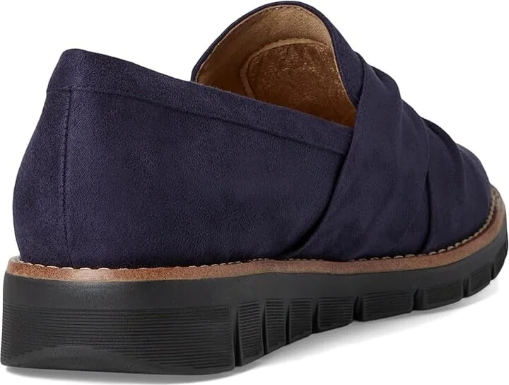 Easy Spirit Vitalia Women's Flat Shoes Dark Blue : 5.5 M (B), Textile - Image 4