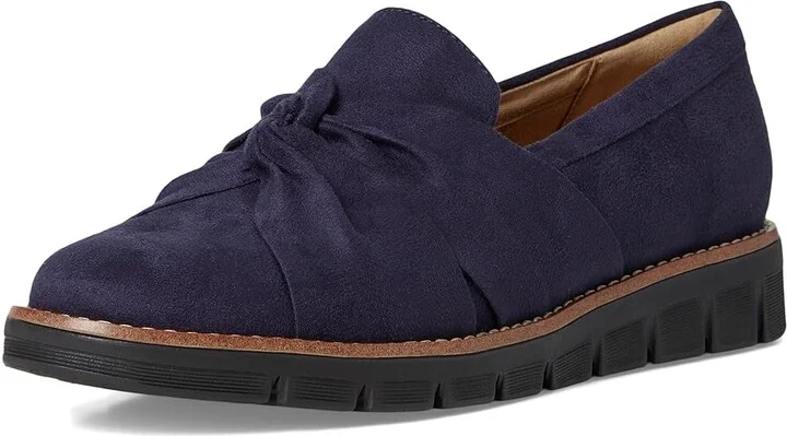 Easy Spirit Vitalia Women's Flat Shoes Dark Blue : 5.5 M (B), Textile - Image 5